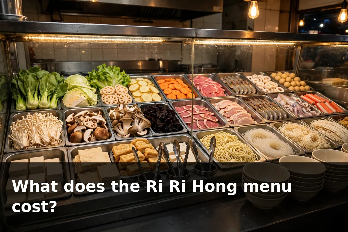 What does the Ri Ri Hong menu cost in Singapore?