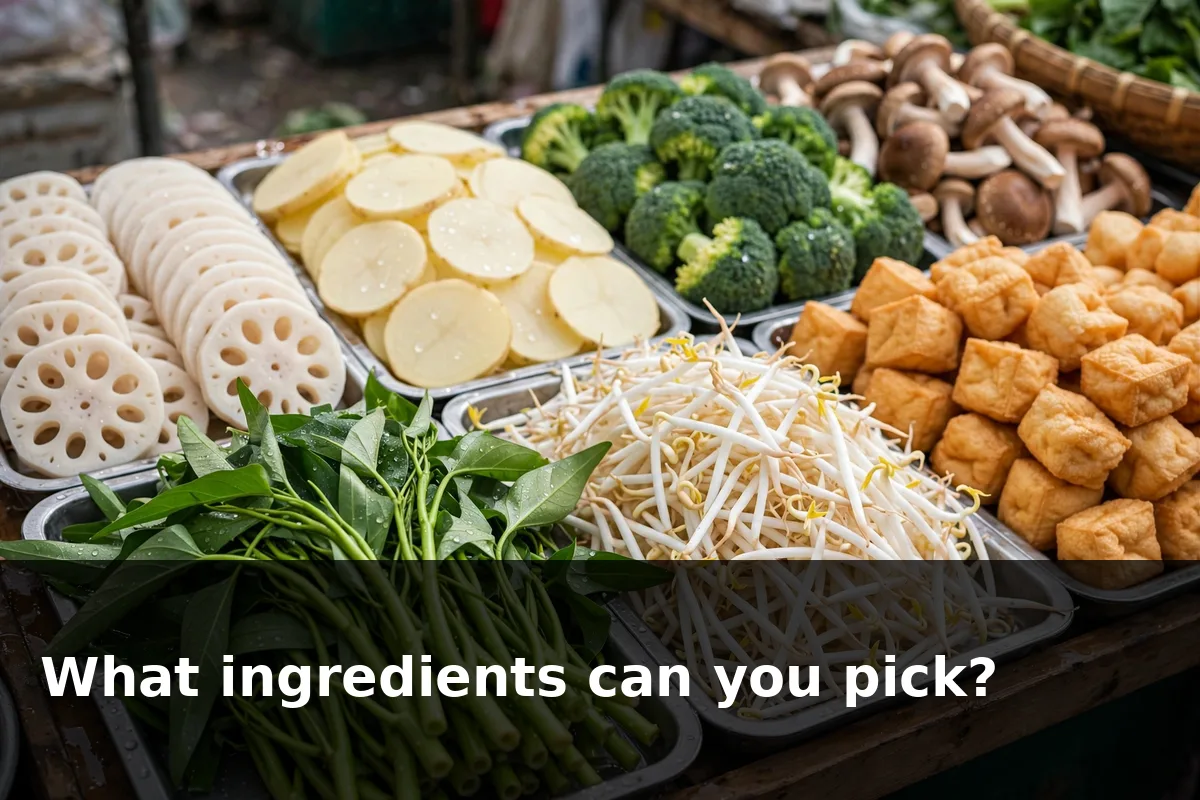 What ingredients can you pick from at Ri Ri Hong?