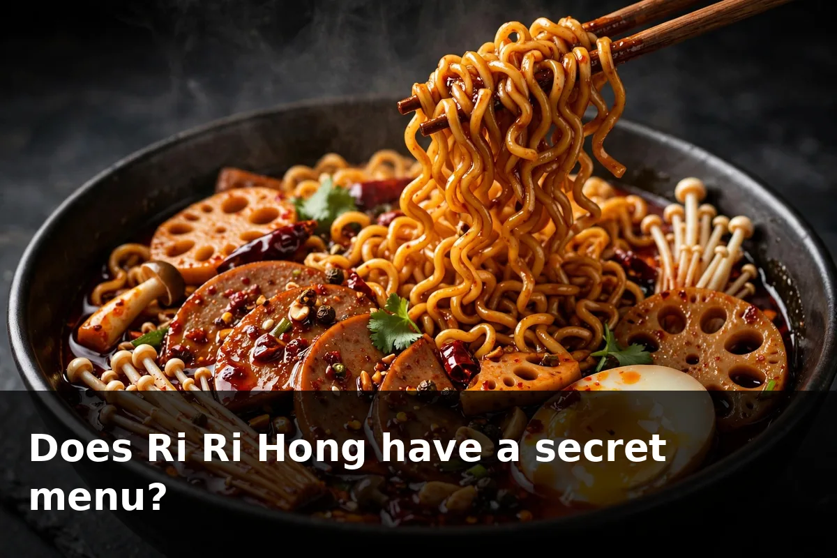 Does Ri Ri Hong have a secret menu?