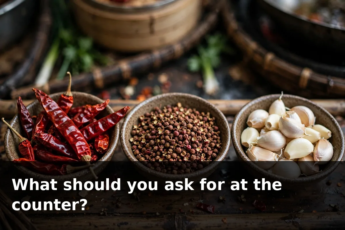What should you ask for at the counter?