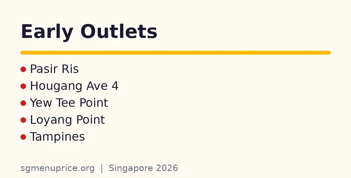 Which SweetTalk outlets open early in the morning?