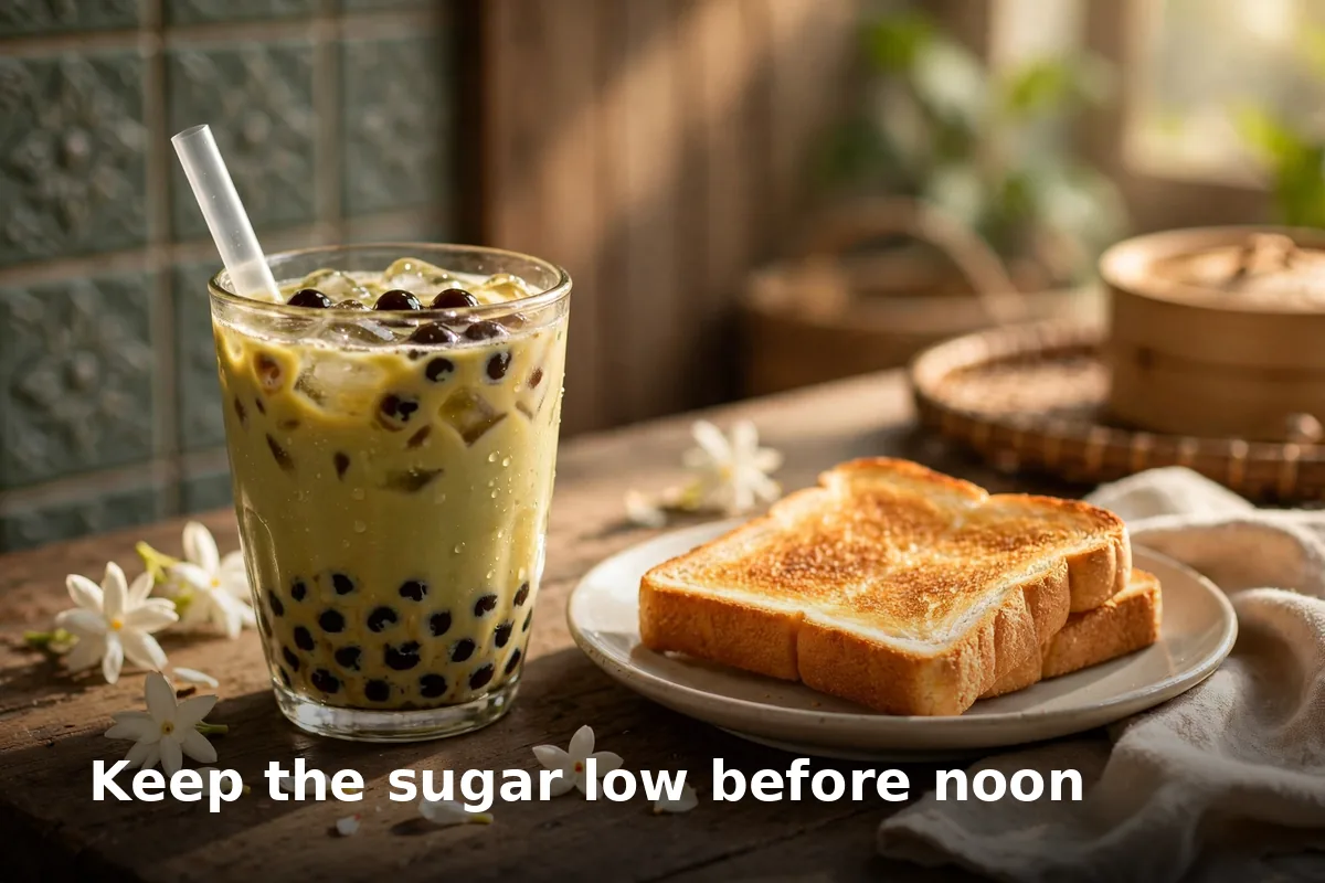 Keep the sugar low before noon