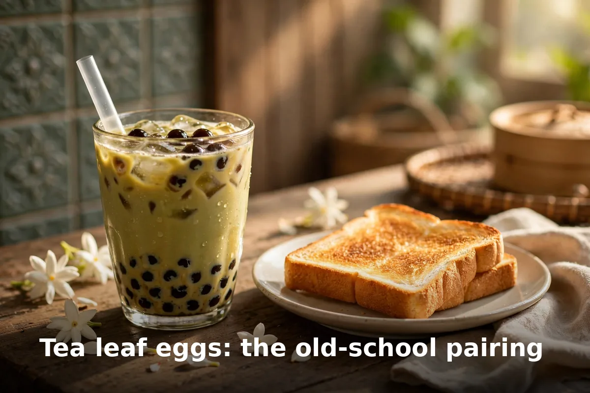 Tea leaf eggs: the old-school pairing