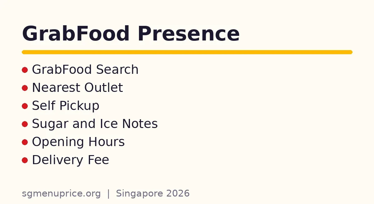 Is SweetTalk on GrabFood?
