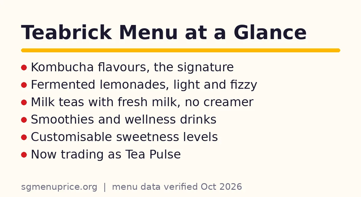 What should first-timers order at Teabrick?