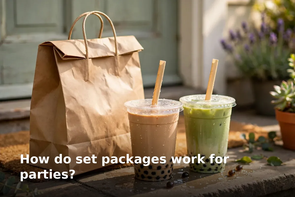How do set packages work for parties?