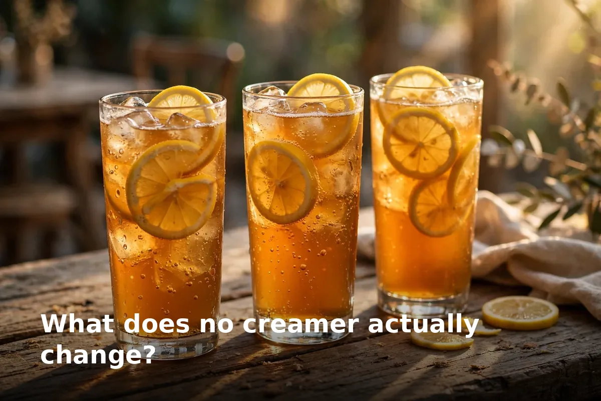 What does no creamer actually change?