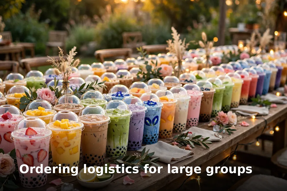 Ordering logistics for large groups