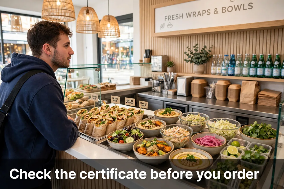 Check the certificate before you order
