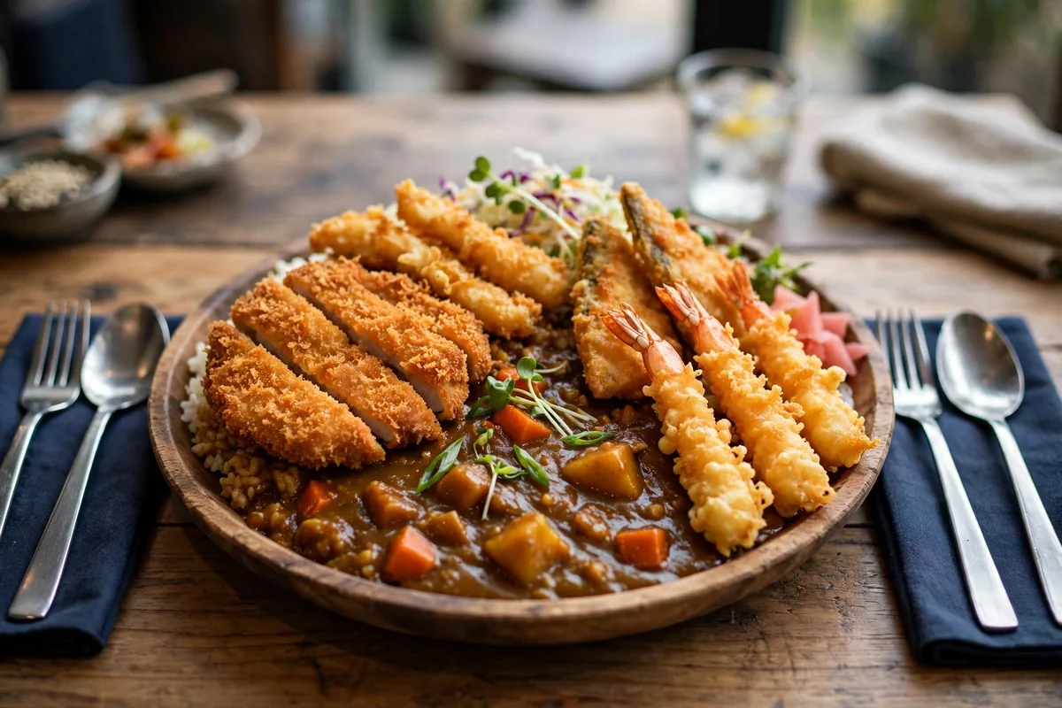 What combo meals does Monster Curry serve? A monster curry combo meals price sharing platter