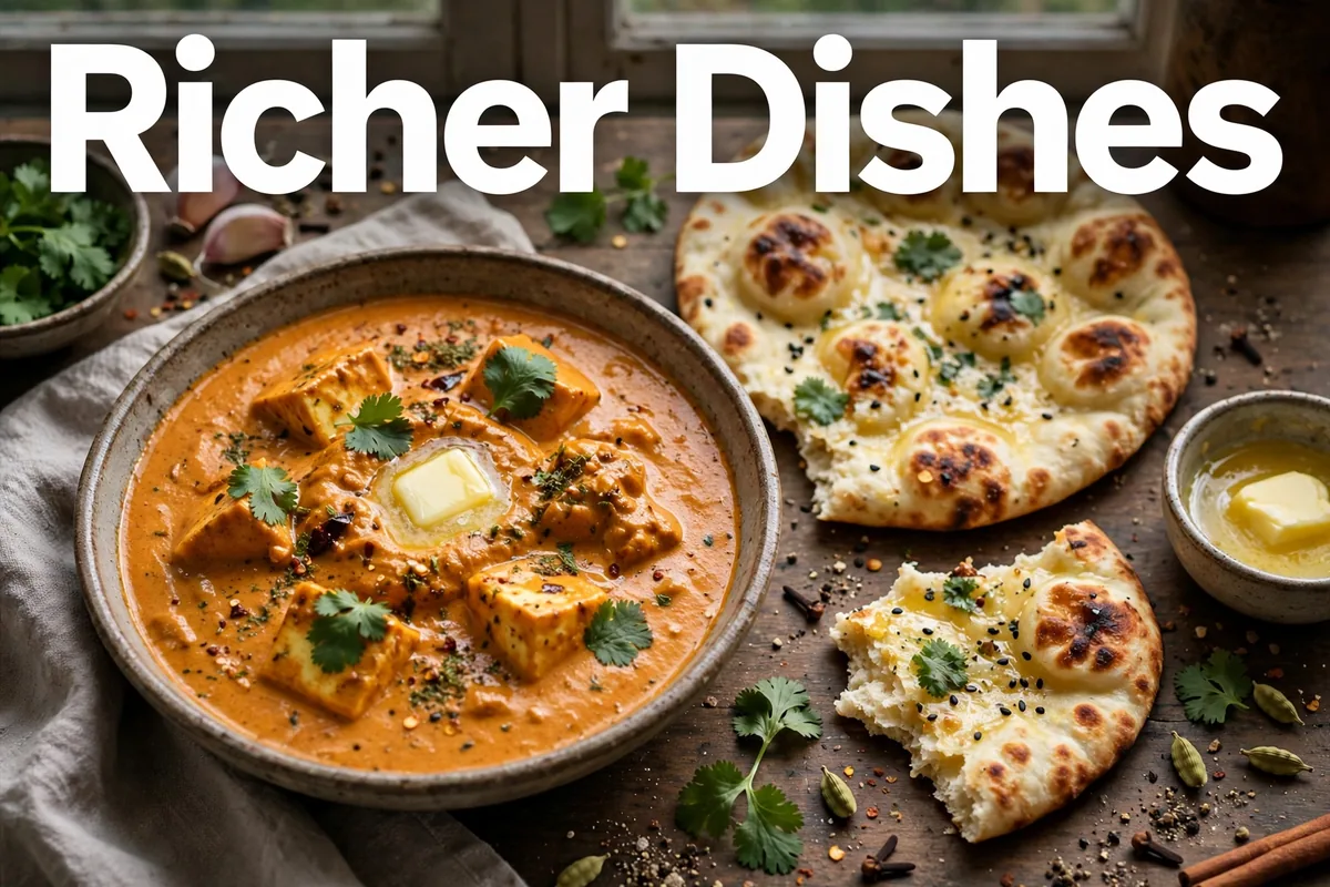 Richer dishes to enjoy in smaller portions