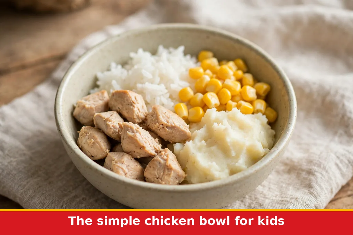 The simple chicken bowl for kids