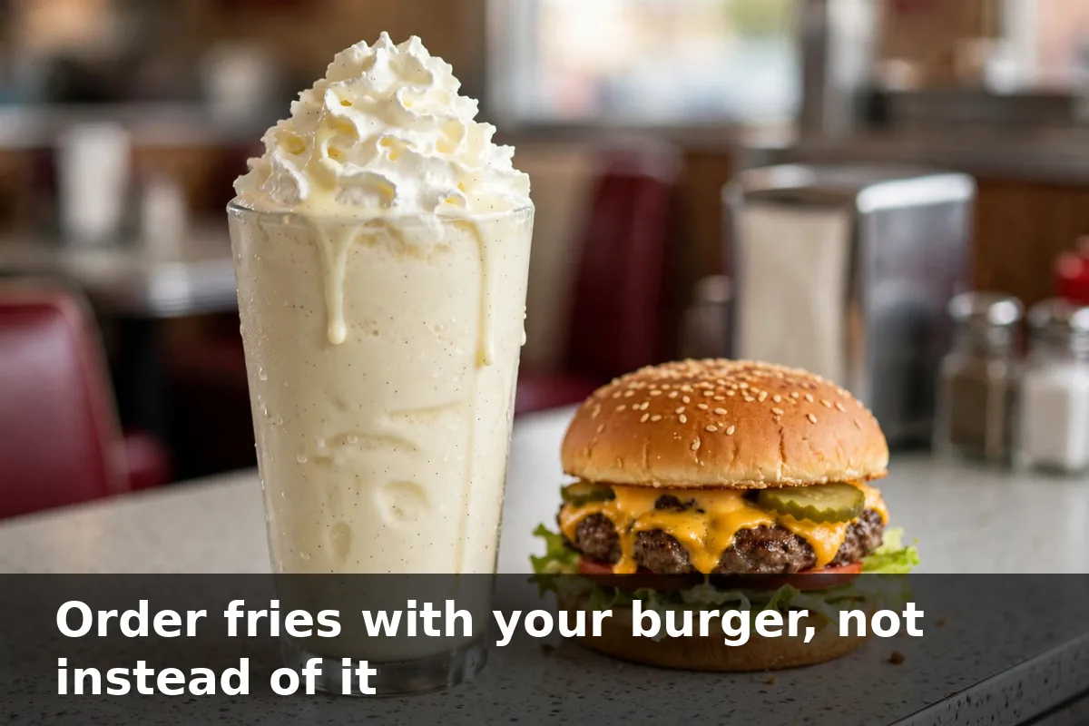 Order fries with your burger, not instead of it