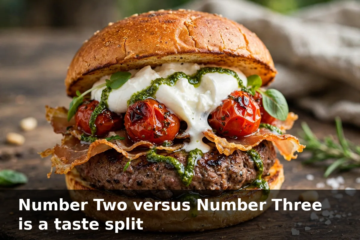 Number Two versus Number Three is a taste split