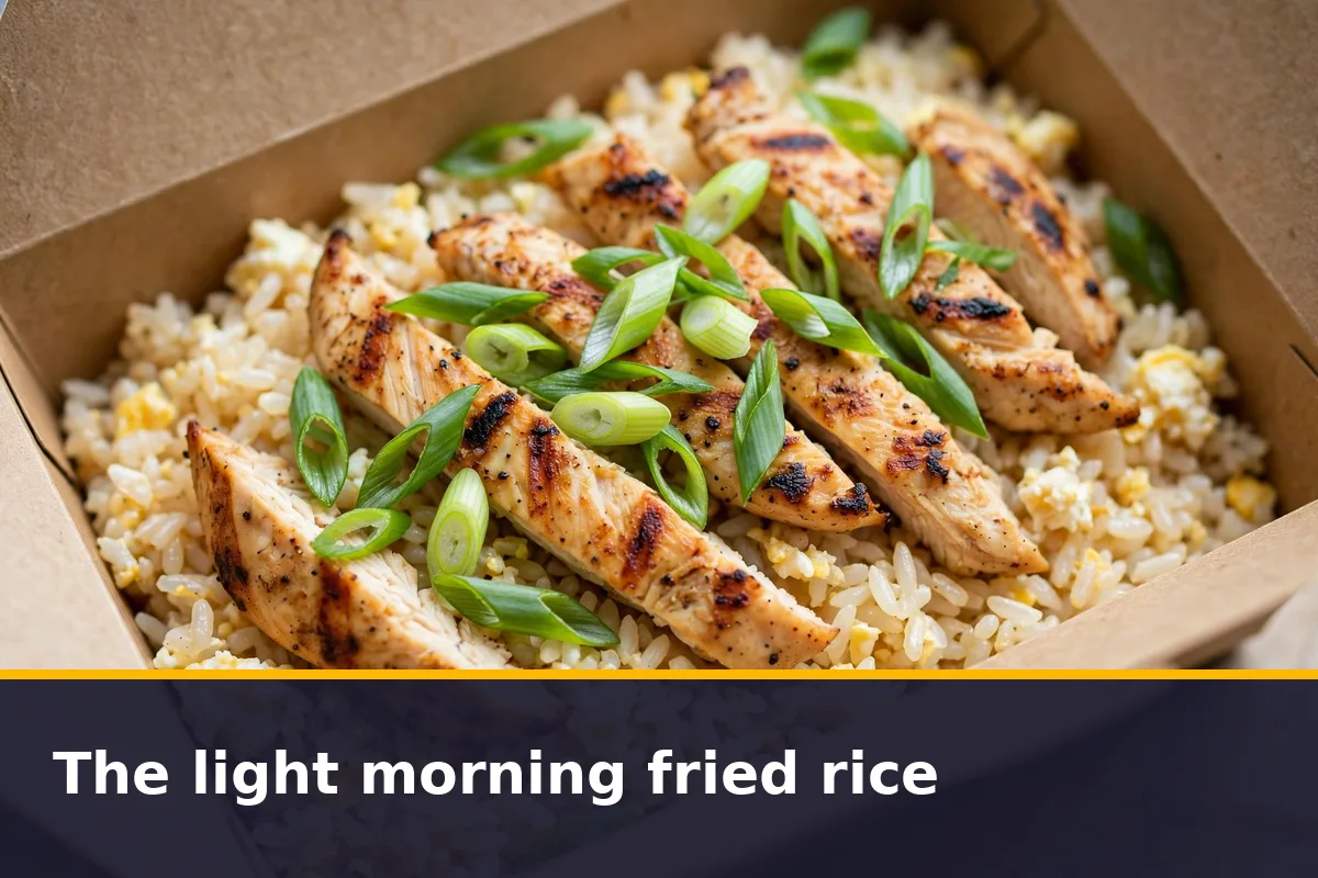 The light morning fried rice