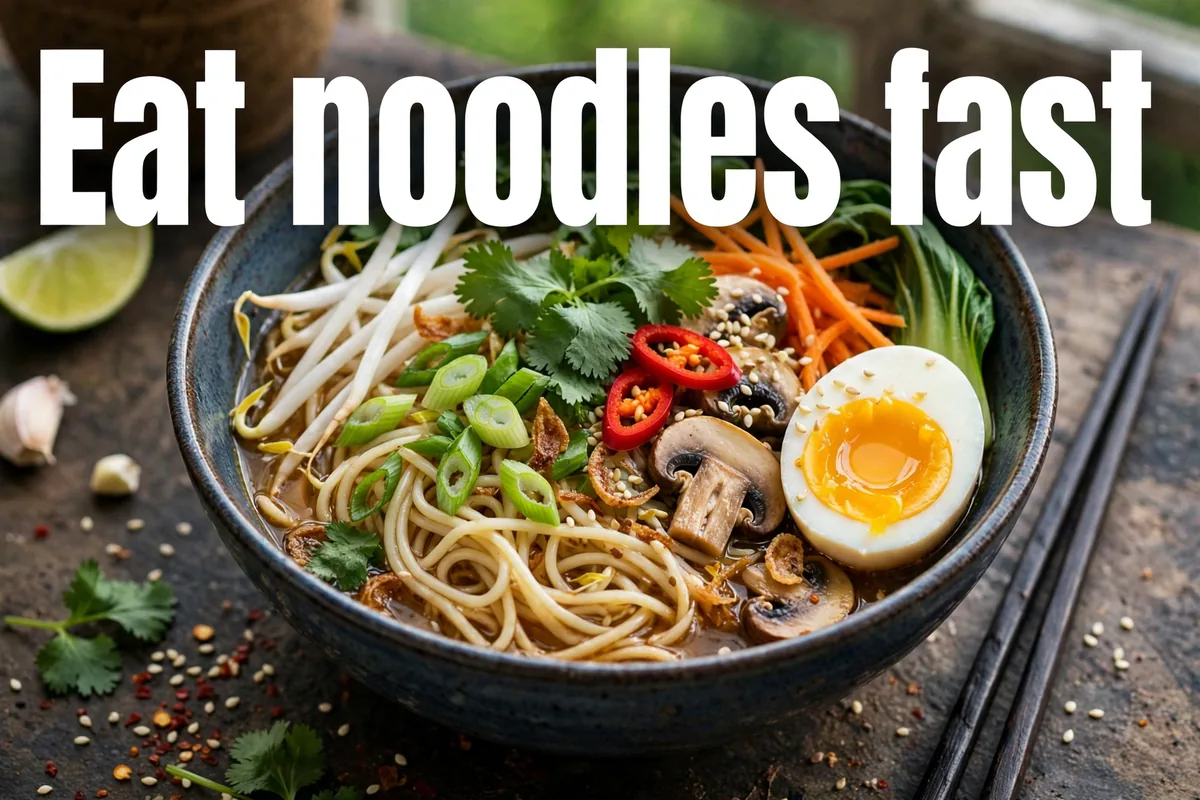 Eat noodles fast