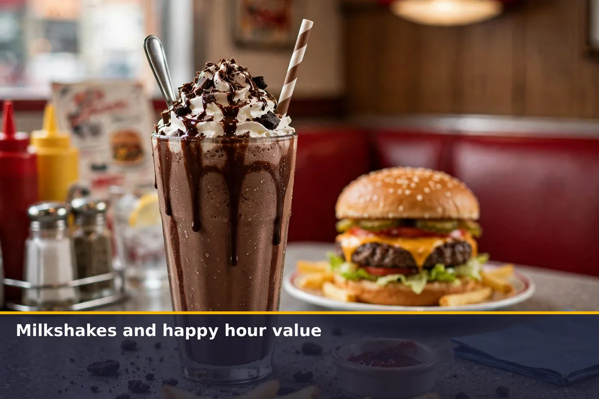 Milkshakes and happy hour value